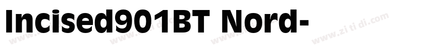Incised901BT Nord字体转换